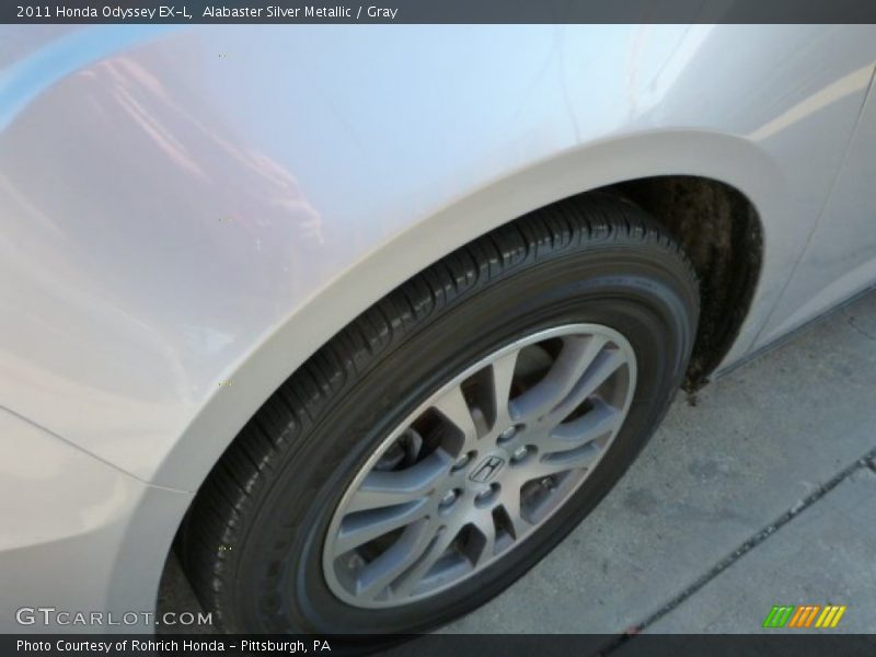 Alabaster Silver Metallic / Gray 2011 Honda Odyssey EX-L