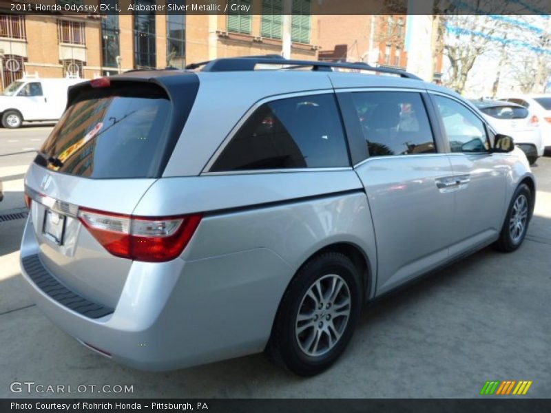 Alabaster Silver Metallic / Gray 2011 Honda Odyssey EX-L