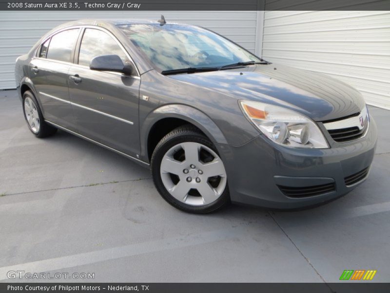 Front 3/4 View of 2008 Aura XE 3.5