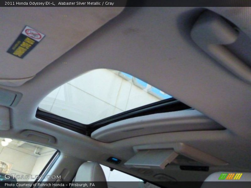 Alabaster Silver Metallic / Gray 2011 Honda Odyssey EX-L