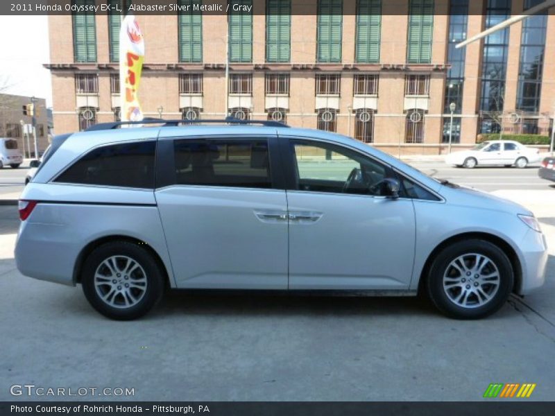 Alabaster Silver Metallic / Gray 2011 Honda Odyssey EX-L