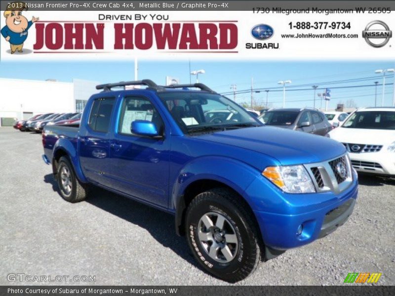 Metallic Blue / Graphite Pro-4X 2013 Nissan Frontier Pro-4X Crew Cab 4x4