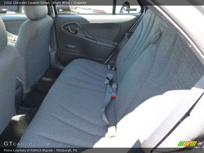 Bright White / Graphite 2002 Chevrolet Cavalier Sedan