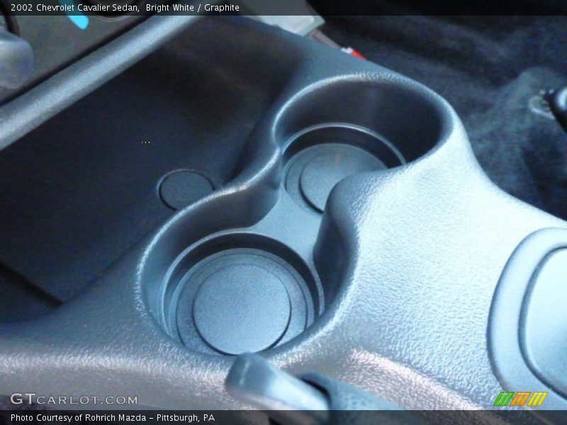 Bright White / Graphite 2002 Chevrolet Cavalier Sedan