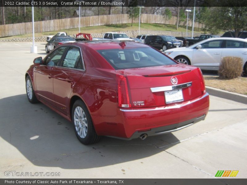 Crystal Red Tintcoat / Ebony/Ebony 2012 Cadillac CTS 3.0 Sedan