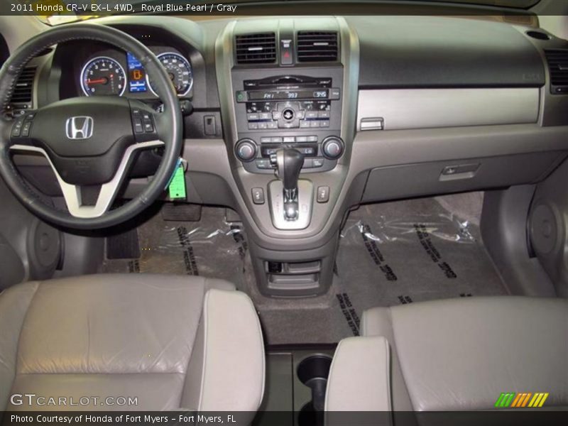 Royal Blue Pearl / Gray 2011 Honda CR-V EX-L 4WD