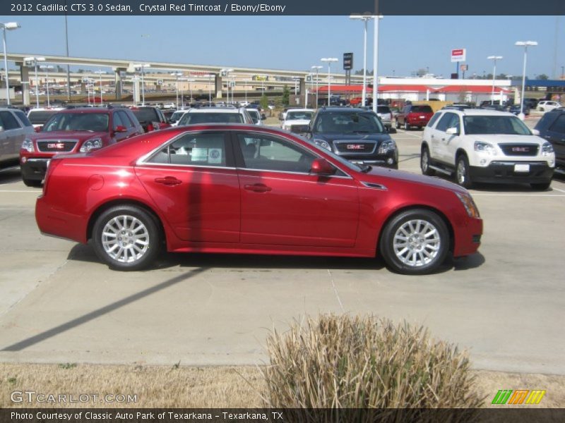 Crystal Red Tintcoat / Ebony/Ebony 2012 Cadillac CTS 3.0 Sedan