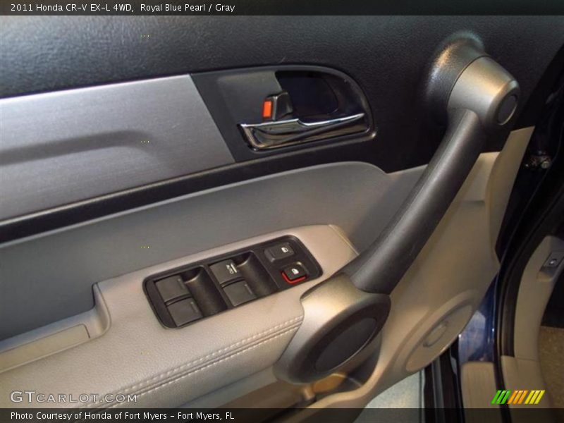 Royal Blue Pearl / Gray 2011 Honda CR-V EX-L 4WD