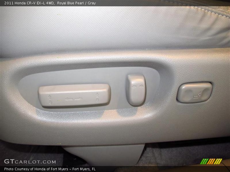 Royal Blue Pearl / Gray 2011 Honda CR-V EX-L 4WD