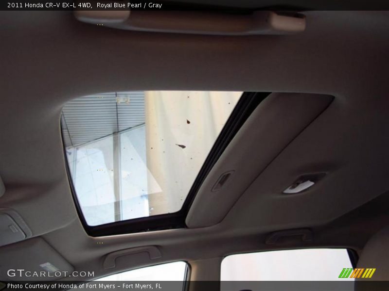 Royal Blue Pearl / Gray 2011 Honda CR-V EX-L 4WD