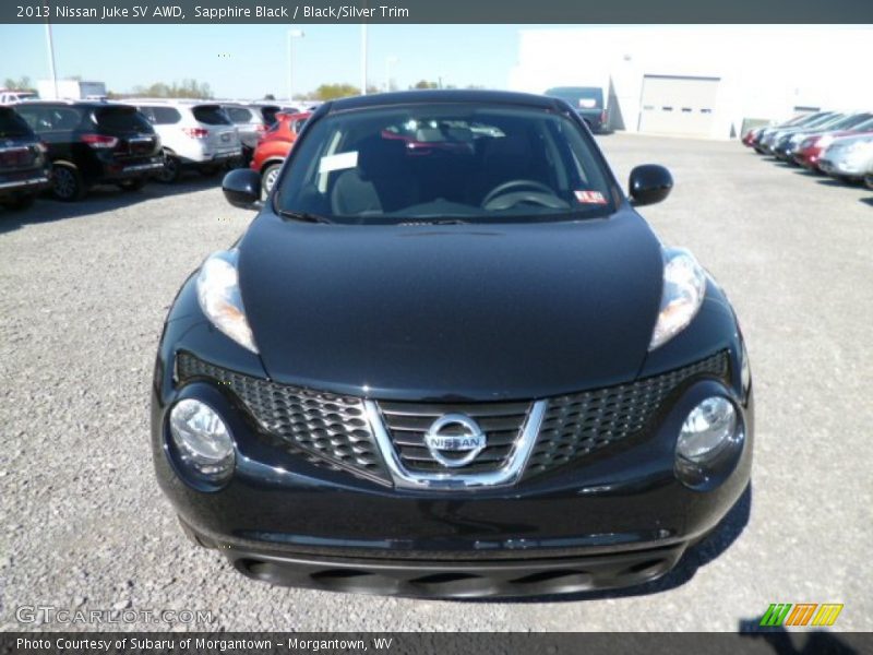 Sapphire Black / Black/Silver Trim 2013 Nissan Juke SV AWD