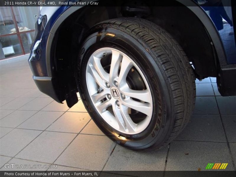 Royal Blue Pearl / Gray 2011 Honda CR-V EX-L 4WD