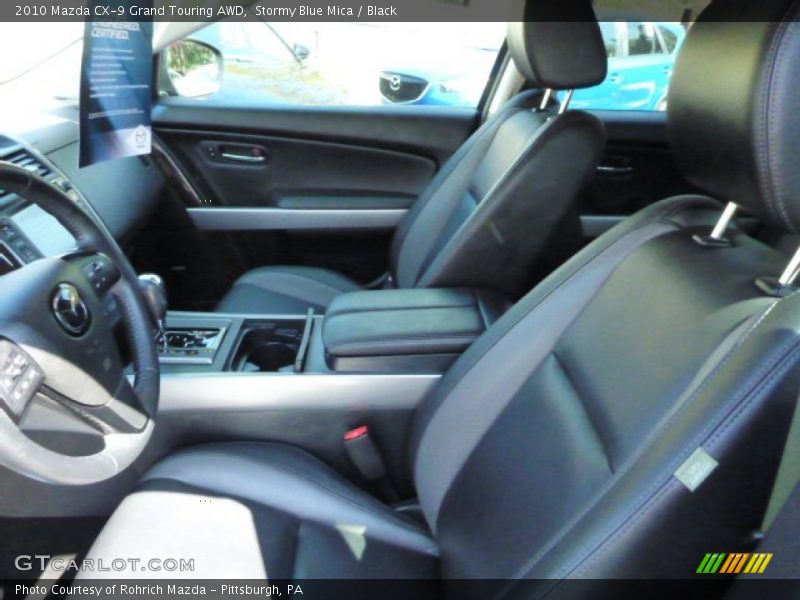 Stormy Blue Mica / Black 2010 Mazda CX-9 Grand Touring AWD