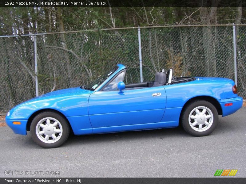 Mariner Blue / Black 1992 Mazda MX-5 Miata Roadster