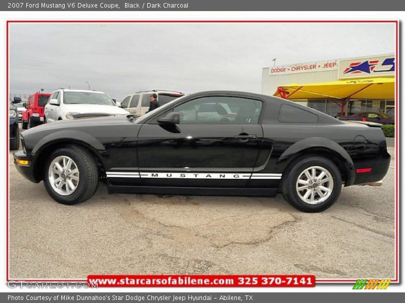 Black / Dark Charcoal 2007 Ford Mustang V6 Deluxe Coupe