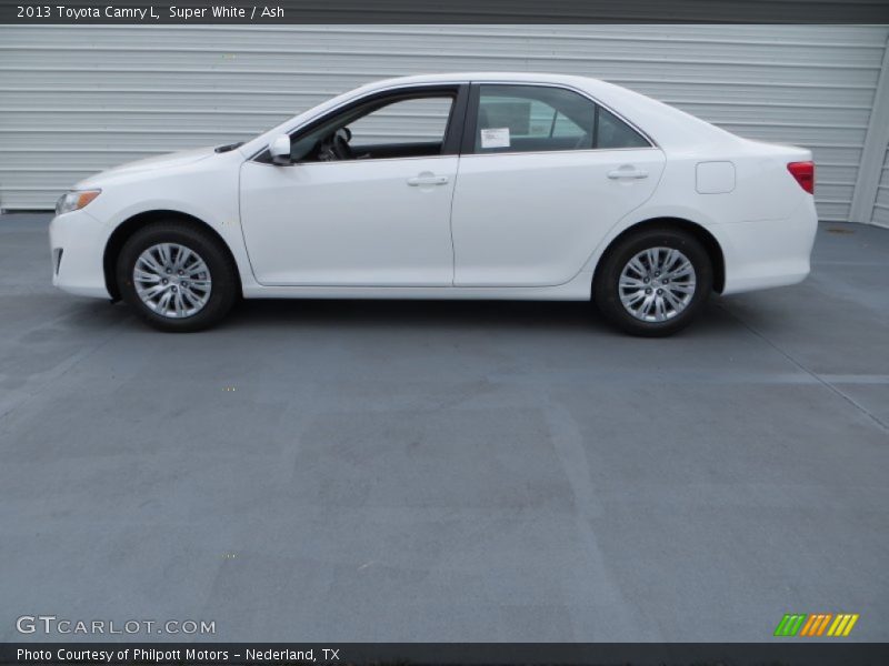 Super White / Ash 2013 Toyota Camry L