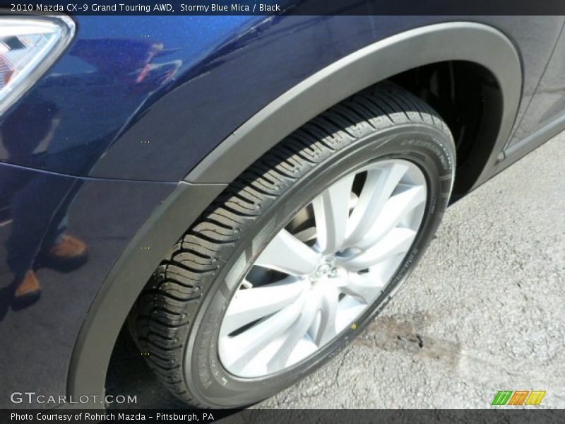 Stormy Blue Mica / Black 2010 Mazda CX-9 Grand Touring AWD