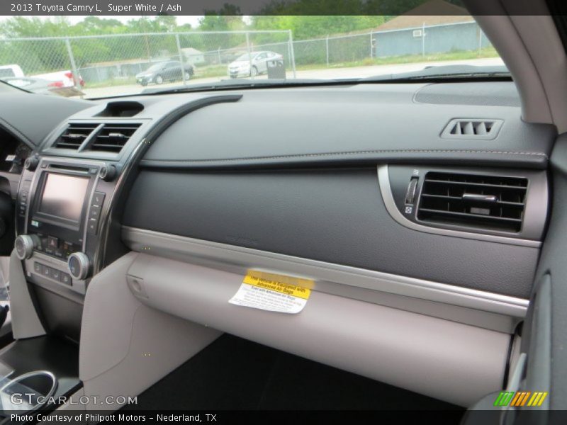 Super White / Ash 2013 Toyota Camry L