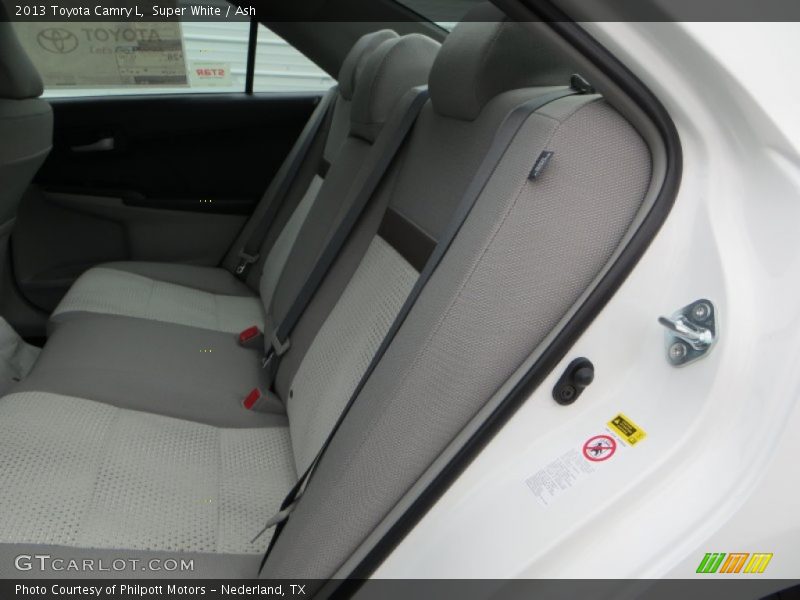 Super White / Ash 2013 Toyota Camry L