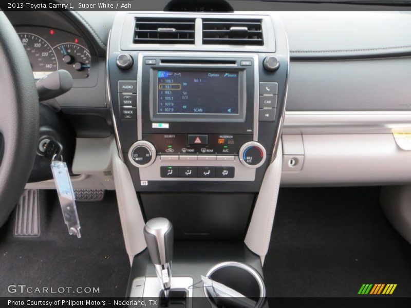 Super White / Ash 2013 Toyota Camry L