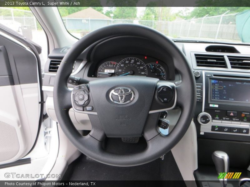 Super White / Ash 2013 Toyota Camry L