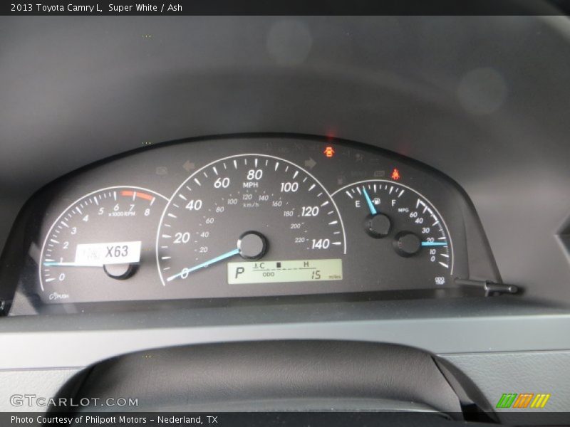 Super White / Ash 2013 Toyota Camry L
