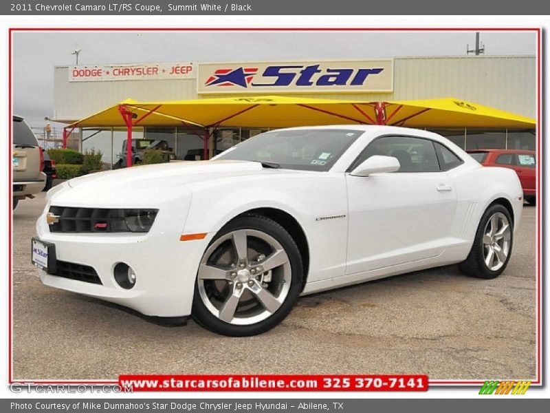 Summit White / Black 2011 Chevrolet Camaro LT/RS Coupe