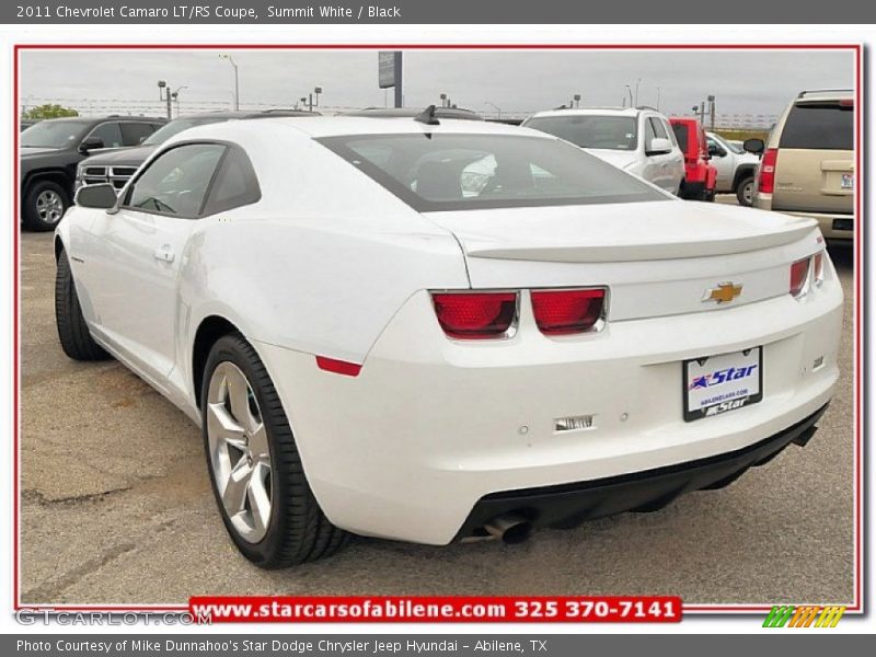 Summit White / Black 2011 Chevrolet Camaro LT/RS Coupe