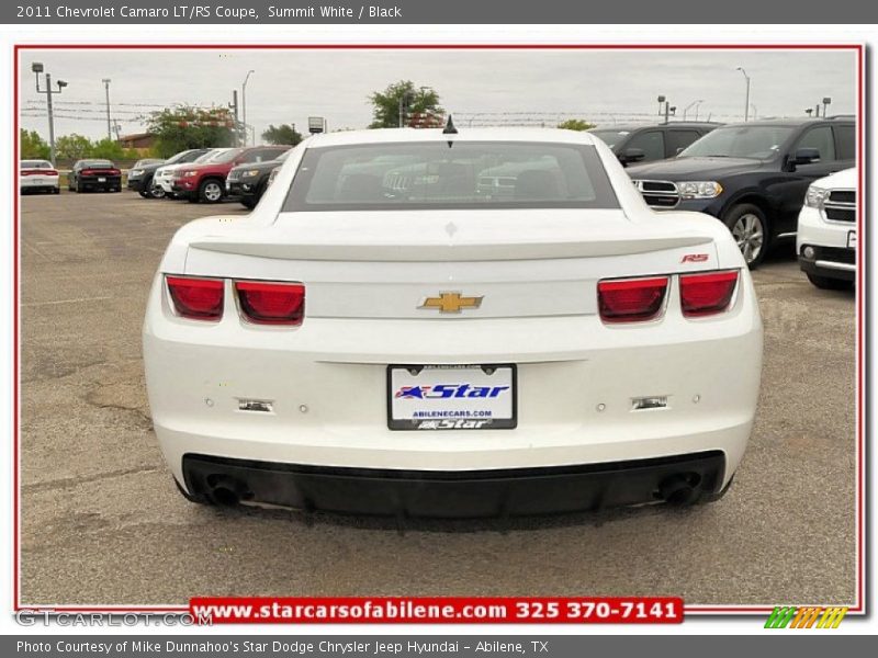 Summit White / Black 2011 Chevrolet Camaro LT/RS Coupe