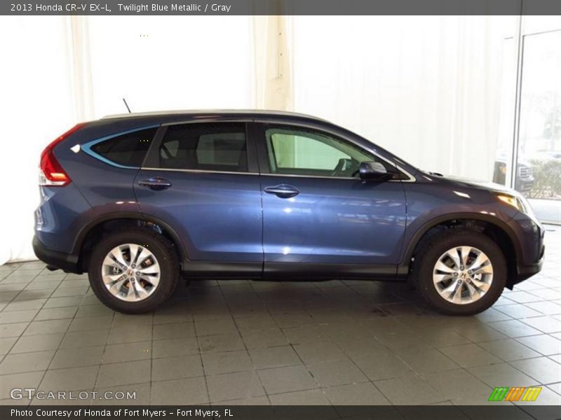 Twilight Blue Metallic / Gray 2013 Honda CR-V EX-L