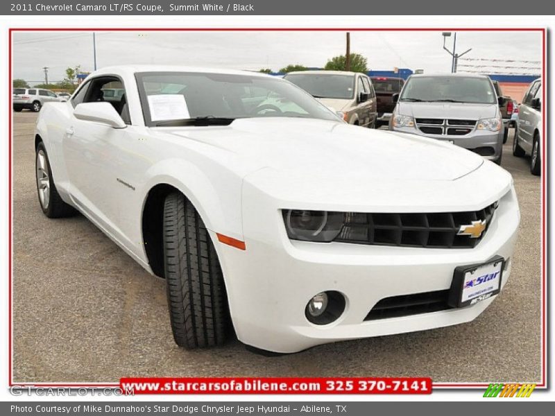 Summit White / Black 2011 Chevrolet Camaro LT/RS Coupe