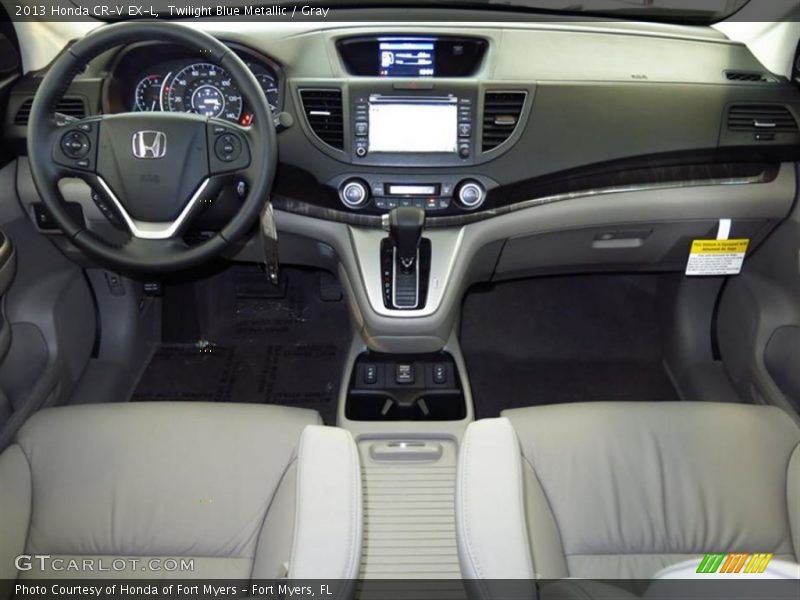 Twilight Blue Metallic / Gray 2013 Honda CR-V EX-L