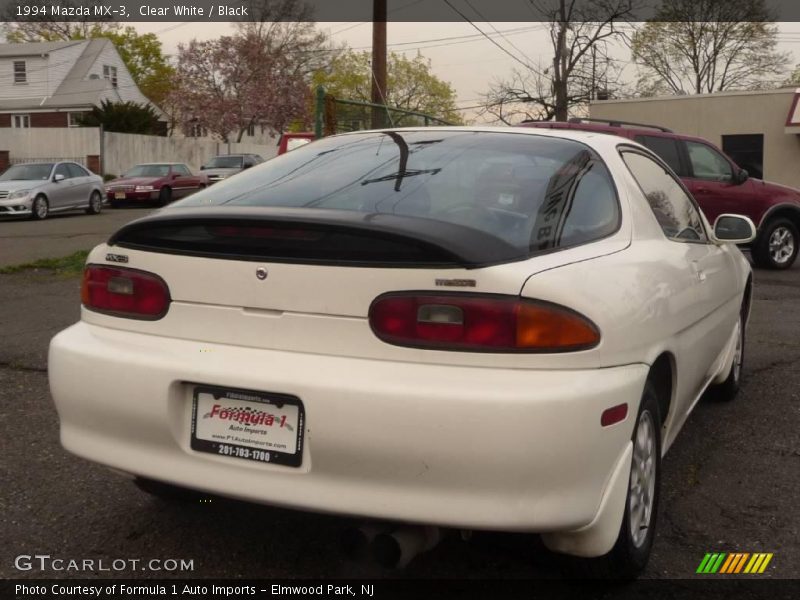 Clear White / Black 1994 Mazda MX-3
