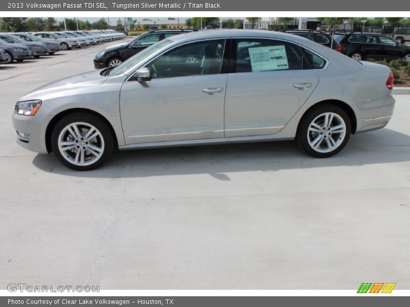 Tungsten Silver Metallic / Titan Black 2013 Volkswagen Passat TDI SEL