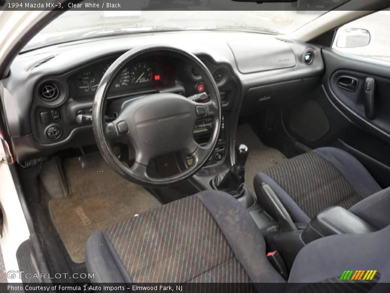 Clear White / Black 1994 Mazda MX-3
