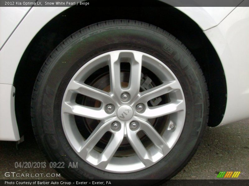 Snow White Pearl / Beige 2012 Kia Optima LX