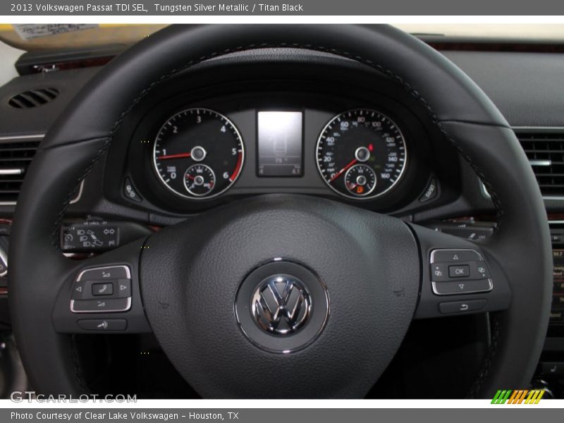 Tungsten Silver Metallic / Titan Black 2013 Volkswagen Passat TDI SEL