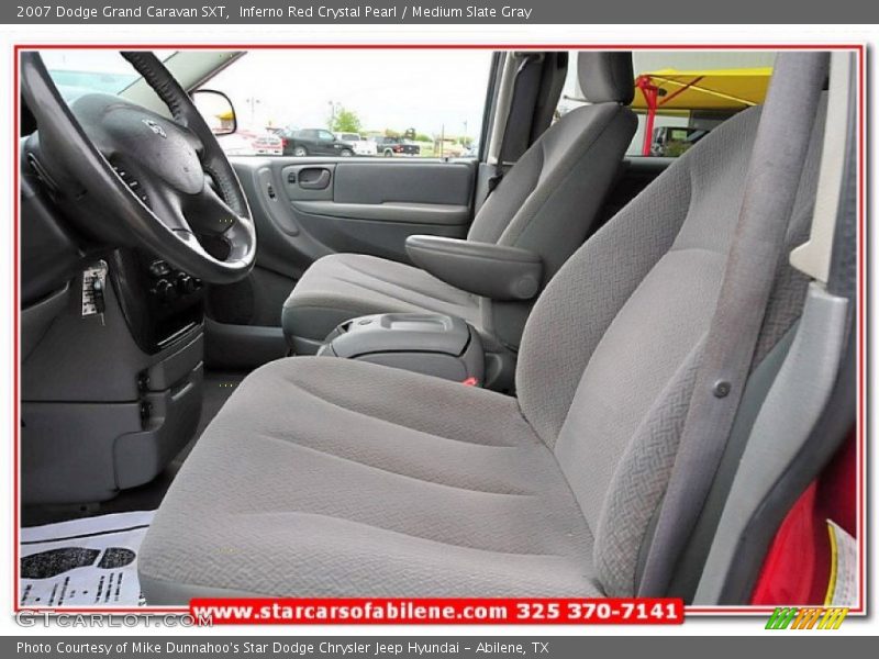 Inferno Red Crystal Pearl / Medium Slate Gray 2007 Dodge Grand Caravan SXT