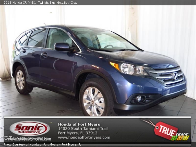 Twilight Blue Metallic / Gray 2013 Honda CR-V EX