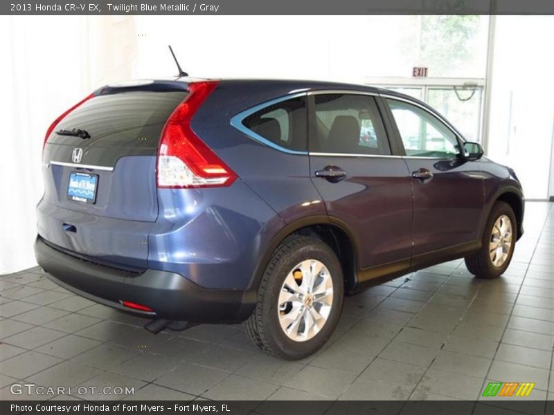 Twilight Blue Metallic / Gray 2013 Honda CR-V EX