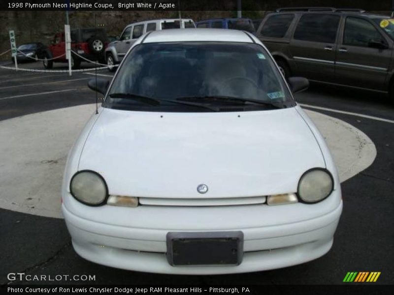 Bright White / Agate 1998 Plymouth Neon Highline Coupe