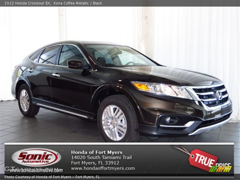 Kona Coffee Metallic / Black 2013 Honda Crosstour EX