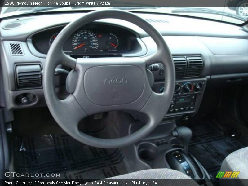 Bright White / Agate 1998 Plymouth Neon Highline Coupe