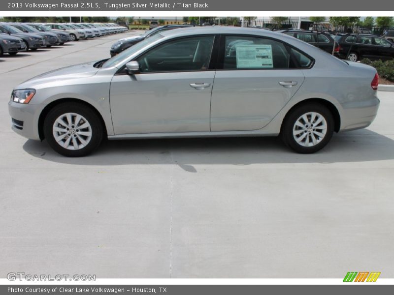 Tungsten Silver Metallic / Titan Black 2013 Volkswagen Passat 2.5L S