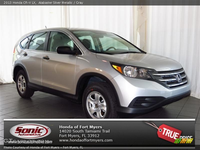 Alabaster Silver Metallic / Gray 2013 Honda CR-V LX