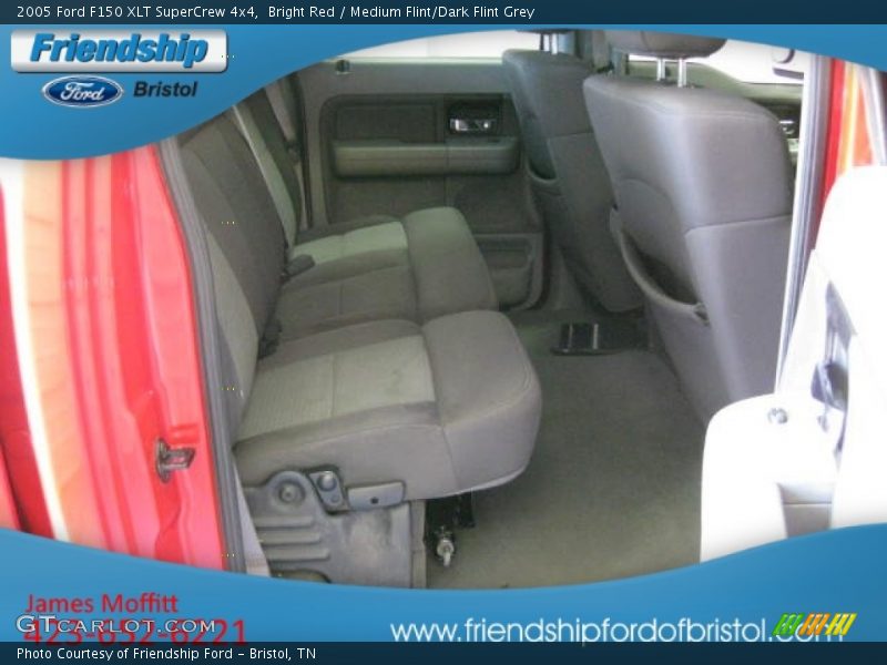 Bright Red / Medium Flint/Dark Flint Grey 2005 Ford F150 XLT SuperCrew 4x4