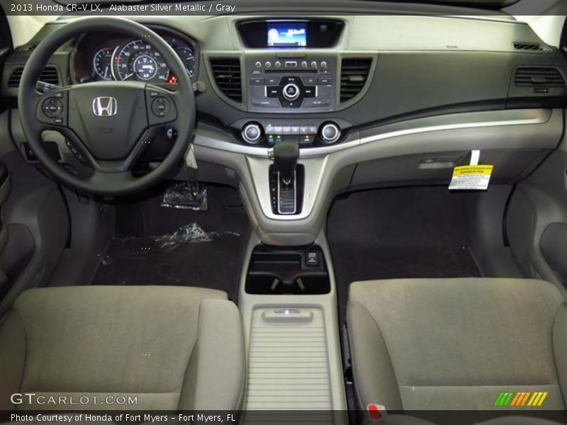 Alabaster Silver Metallic / Gray 2013 Honda CR-V LX