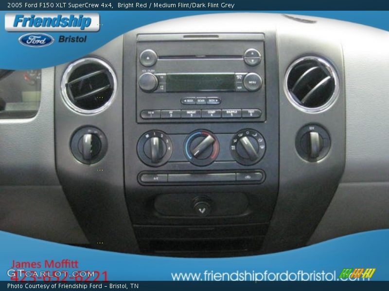 Bright Red / Medium Flint/Dark Flint Grey 2005 Ford F150 XLT SuperCrew 4x4