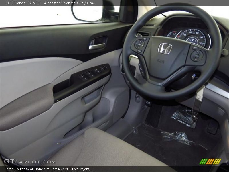 Alabaster Silver Metallic / Gray 2013 Honda CR-V LX