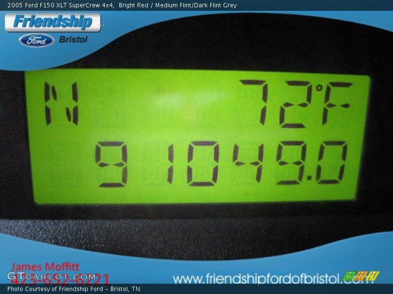 Bright Red / Medium Flint/Dark Flint Grey 2005 Ford F150 XLT SuperCrew 4x4